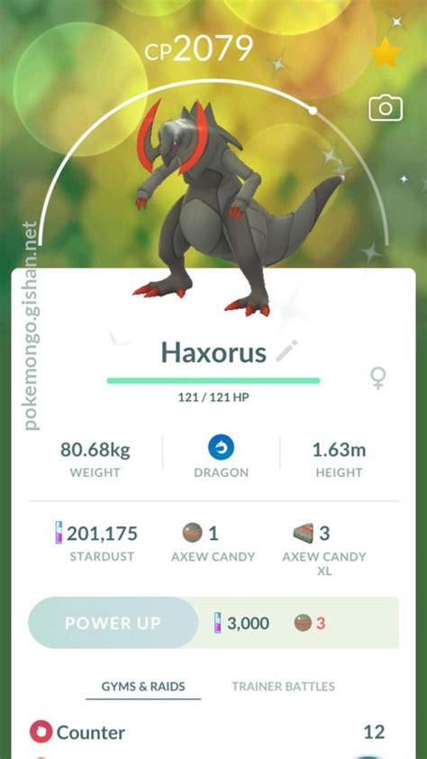 haxorus pokémon go